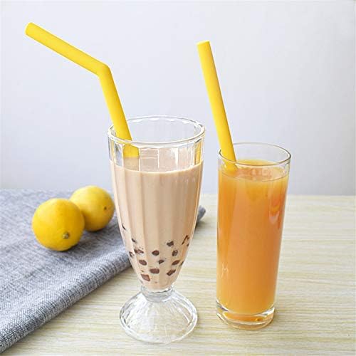 tifanso 14PCS 10" Extra Wide Reusable Silicone Straws for 20/30oz Tumblers