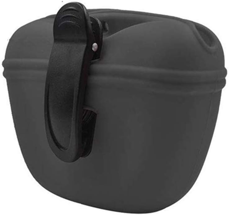 RoyalCare Silicone Dog Treat Pouch-Small Training Bag-Portable Dog Treat Bag for Leash with Magnetic Closure and Waist Clip[US Design Patent]