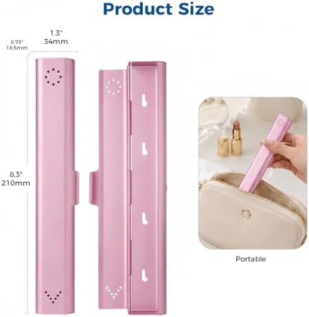 2 Pack Toothbrush Travel Case Aluminum, Portable Toothbrush Holders Travel, Manual Toothbrush Case Container for Traveling, Bathroom, Camping, Business Trip(Silver, Pink)