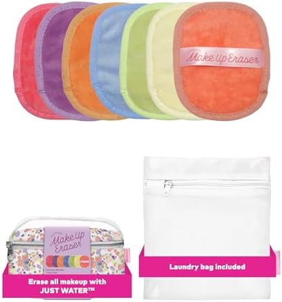 The Original MakeUp Eraser 7-Day Set, Erase All Makeup with Just Water, Including Waterproof Mascara, Eyeliner, Foundation, Lipstick, Sunscreen, and More! Farmers Market 7ct