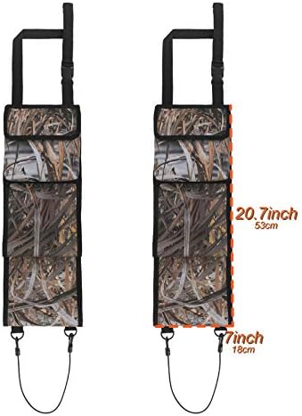 MYDAYS Seat Back Gun Rack, Gun Sling Bag, Camo Front Seat Gun Organizer Holder for Hunting Rifles/Shotguns