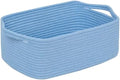CubesLand Cute and Durable Small Cotton Rope Basket for Organizing