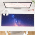 QiyI PU Leather Large Mouse Pad, Office Decor, 31.5" x 11.8", Starry Sky