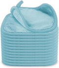Puomue Makeup Remover Cloth 12 Pack, Ultra Soft and Reusable Microfiber Makeup Remover Towels for All Skin Types, Perfect Face Towels for Women, 6 Inch x 6 Inch, Blue