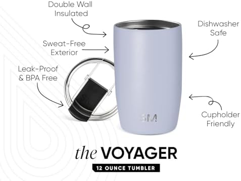Simple Modern Travel Coffee Mug with Lid | 12oz | Blue
