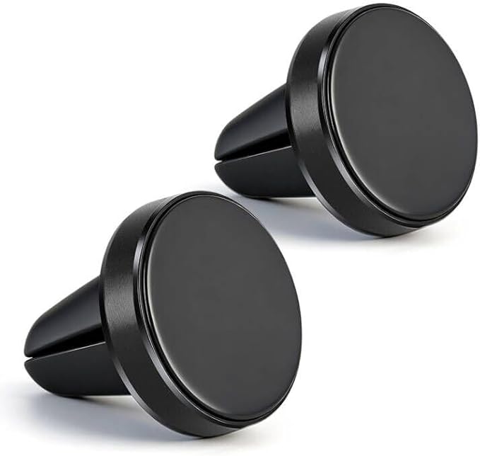 Magnetic Phone Holder for car【2 Packs 】【Strong Magnet】phone holders for your car phone holder Mount for Car【4 Metal Plate】Universal Airvent cell phone car mount for iphone Samsung car accessories