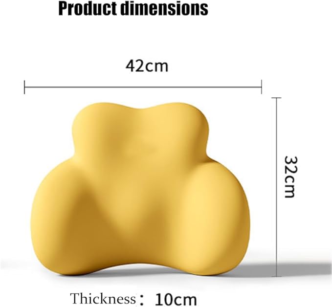 Car Lumbar Support Pillow for Citroen Berlingo 2018-2023 2024 2025 2026 Memory Foam Back Support Cushion Breathable Car Seat Lumbar Pad Accessories,Grey