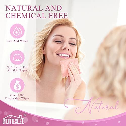 HOMEXCEL Premium Makeup Remover Cloth 24 Pack Reusable Soft Cleansing Cloth