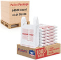Fuxury 84000 (84K) Count Thank You Plastic Shopping Bags with Handles