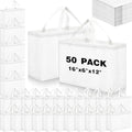 Windyun Reusable Grocery Bags Large Non Woven Shopping Bags with Handles Foldable Portable Tote, 16x6x12 Inch