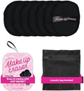 The Original MakeUp Eraser 7-Day Set, Erase All Makeup With Just Water, Including Waterproof Mascara, Eyeliner, Foundation, Lipstick, Sunscreen, and More! Chic Black, 7ct.