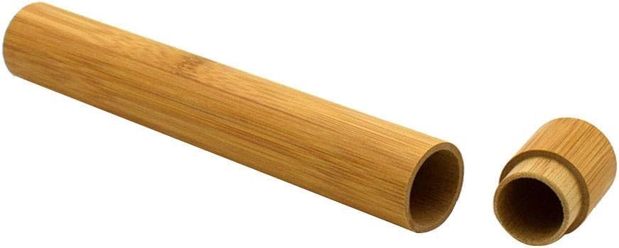 1 PC Bamboo Toothbrush Tube Case Holder Travel Camping Bathroom Accessory Toothbrushes Accessories Toothbrush Travel Containers