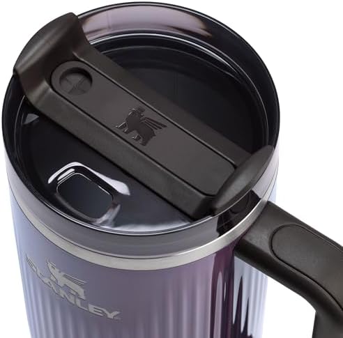 STANLEY Quencher H2.0 Tumbler with Handle and Straw 40 oz | Flowstate 3-Position Lid | Cup Holder Compatible for Travel | Insulated Stainless Steel Cup | BPA-Free | Fluted Wisteria Shine