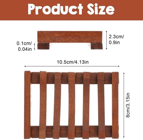 Wood Soap Holder for Shower Teak Soap Dish Teak Wood By HTB Soaps Tray for Shower Kitchen Sink Sink Bathroom Bathtub Extend Soaps Life and Keep Dry