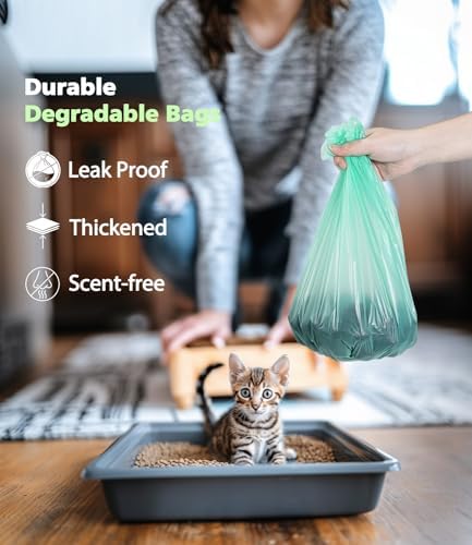 200PCS AYOTEE Compostable Trash Bags 1.2 Gallon Unscented Biodegradable Compost Bags