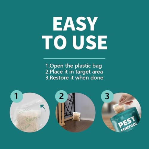 Pest Repellent, Rodent Repellent Indoor, Spider Repellent Indoor, Mouse Repellent Outdoor, Mice Repellent Indoor, Naturally Repel Rats, Mouse, Ants, Roach, Natural Ingredient -12 Packs