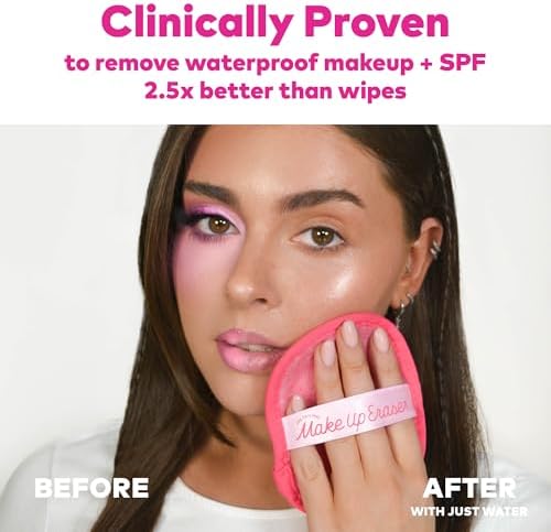 The Original MakeUp Eraser 7-Day Set, Erase All Makeup with Just Water, Including Waterproof Mascara, Eyeliner, Foundation, Lipstick, Sunscreen, and More! Spritz Please 7ct