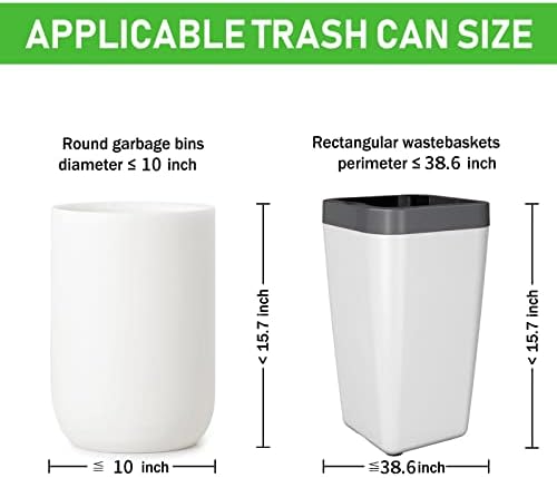 Compost Bags 5 Gallon 20Liter Extra Thick 0.78 Mils Food scrap waste bags with US BPI ASTM D6400 and Europe OK Compost Home Certified (Pack of 2)