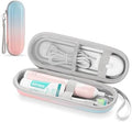 Toothbrush Travel Case for Oral B/Oral-B Pro 1000 1500 5000 7000 & Philips Sonicare 4100 1100 5300 5100 6100/iO Electric Toothbrush, Hard Protective Storage Bag (Gradient)