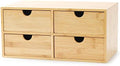 Bamboo Desk Drawer Organizer, Desktop Organizer with Drawers T(4 Drawes)