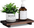 Bathroom Tray Farmhouse Decor Kitchen Soap Holder, 11" * 5.5" Dark Brown