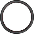 (15-19inch) Car Steering Wheel Cover Rubber Inner Ring All Car Universal Four Seasons Universal Thin Fiber Leather Anti-Slip 16 17 18 19 inch for Truck (17inch, Black)