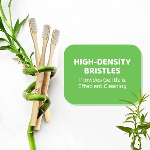 Bamboo Toothbrush & Travel Case Set – Eco-Friendly Oral Care with Soft Bristles – Sustainable & Portable Dental Hygiene Kit 2 Pack (4)
