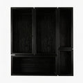 bamboo drawer organizer Set,expandable drawer dividers,wooden storage organizers,drawer organizers for kitchen, bathroom,flatware,Tea Bag Organizer (1 X 5PCS Black)