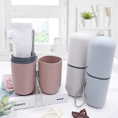 Toothbrush Travel Case, Travel Toothbrush Holder Portable Toothbrush Toothpaste Storage Container for Traveling Business Camping School Bathroom