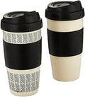 Copco 5237160 Reusable, Insulated Double Wall Travel Mugs 16-ounce White/Black, 2 Count (Pack of 6)