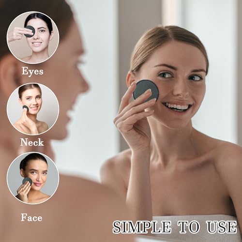 26 Pcs Reusable Cotton Rounds Bamboo Charcoal Makeup Remover Pads