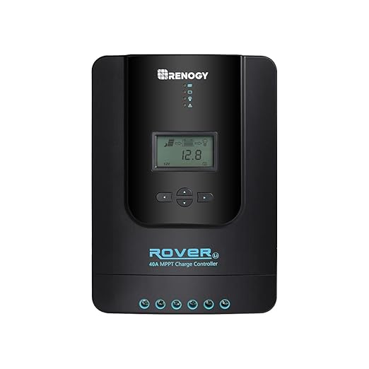 Renogy Solar Charge Controller Rover 40A 12V24V Auto Parameter DC Input MPPT