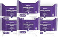 Amazon Basics Makeup Remover Wipes, Gentle Cleansing, Dermatologist Tested, Night Calming, Plant Based, Alcohol-Free, Removes Waterproof Mascara, pH Balanced, 25-Count, 6-Pack