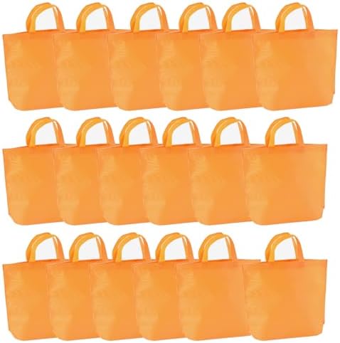 36-Pack Tote Bags Multipurpose Reusable Grocery Bag (Orenge Colors 36 Pack)