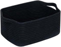 CubesLand Cube Storage Organizer Basket Bin, Cotton Rope Shelves Basket