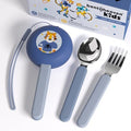 Bentoheaven Kids Utensils Set with Case, Reusable Fork & Spoon, Tiger