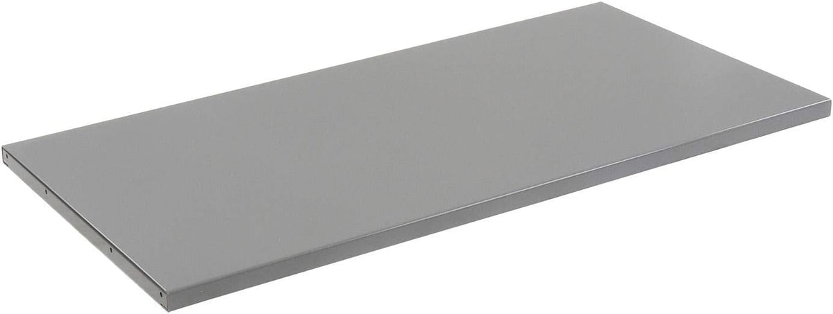 Global Industrial Adjustable Height Workbench C-Channel Leg, 48" W x 30" D, 1-3/4" Steel Top with Square Edge, 2000 Lbs. Capacity, Gray, Industrial Workbench