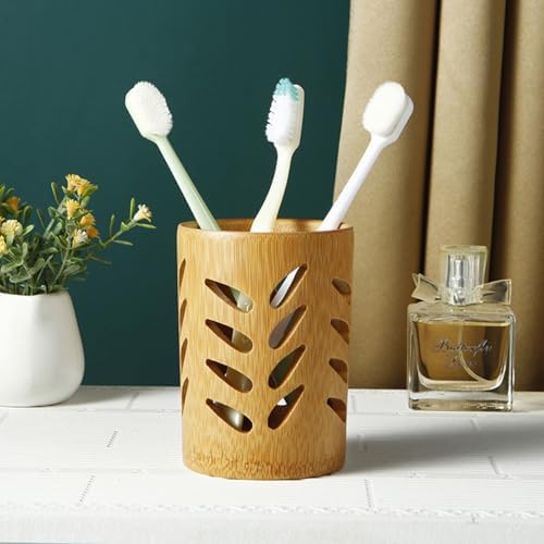 Leaf Shape Toothbrush Holder, Bamboo