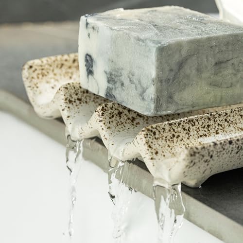 Soap Dish for Shower, Self Draining Bar Soap Holder for Shower