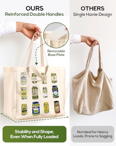 Miss Adola Cute Extra Large Canvas Grocery Tote Bag