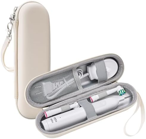 ProCase Toothbrush Travel Case for Oral-B & Sonicare -Beige