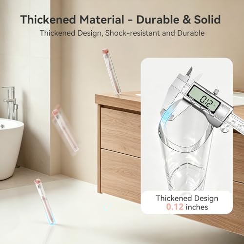 MOPMS Toothbrush Travel Case 2PK, Leak-proof Clear Holder