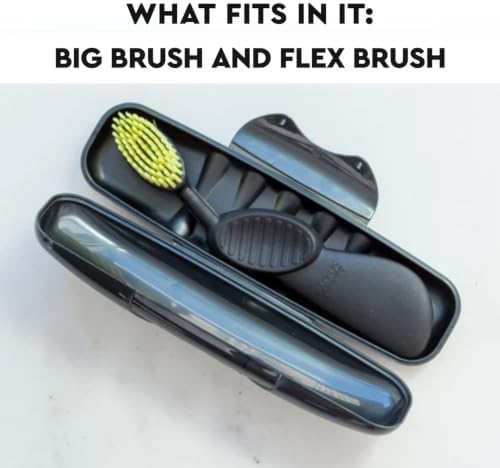 RADIUS Toothbrush Travel Case for Big Brush/Original/Scuba Brushes, BPA-Free Recycled Plastic, Portable for Bathroom, School, Home, Camping - Translucent (ONLY fits the Big Brush/Original/Flex/SCUBA)