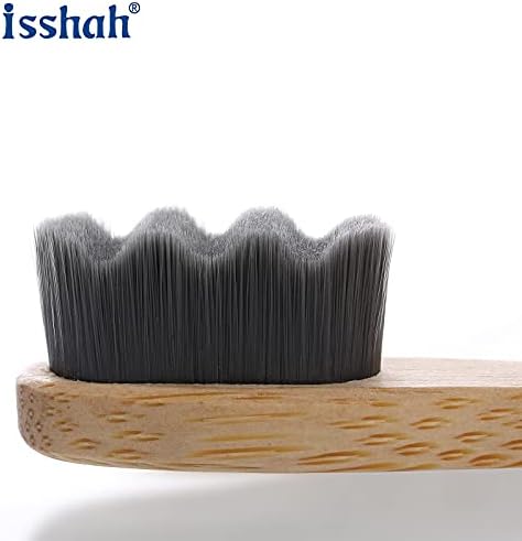 Isshah Extra Soft 20K Bristles Bamboo Toothbrush - Sensitive Gum - 8 Pack