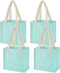 VENO 2/4 Pack Compact Reusable Grocery Shopping Bags with Hard Bottom