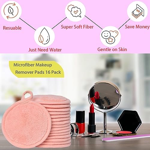 Reusable Makeup Remover Pads Microfiber Face Cleansing Cloth Facial Eraser
