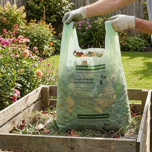 Compostable Bags, 13 Gallon, 128 Count, 49.2 Liter