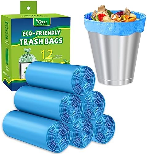 1.2 Gallon Bathroom Trash Bags Durable Tear-Resistant - 150Ct Unscented
