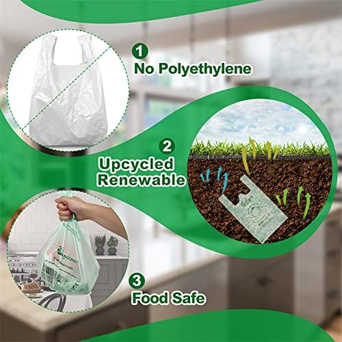 OrangeBio 3 Gallon Compostable Trash Bags, 100 Count, BPI Certified