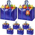 Reusable Grocery Bags, Waterproof & Foldable Shopping Bags Stand Upright